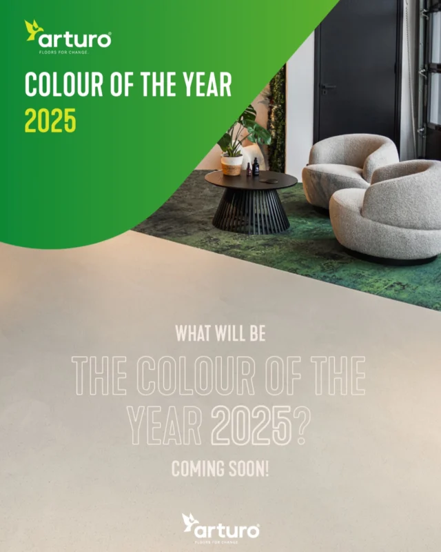 𝐖𝐡𝐚𝐭 𝐰𝐢𝐥𝐥 𝐛𝐞 𝐭𝐡𝐞 𝐜𝐨𝐥𝐨u𝐫 𝐨𝐟 𝐭𝐡𝐞 𝐲𝐞𝐚𝐫 𝟐𝟎𝟐𝟓? 👀❓  In 2024, we already saw beautiful color trends in interior flooring, featuring soft earth tones that create a sense of space and tranquility. These trends inspired us to choose a color that not only brings harmony to every room but also exudes style and timeless elegance.  Keep an eye on our social media channels, as we will soon reveal the color that will transform your space in 2025! Just a little more patience, and it will be worth the wait! 🕰️💚  We can't wait to share it with you! 🎉 
#ColorOfTheYear #Arturo #InteriorTrends2025 #Flooring #Arturoflooring #resinfloor